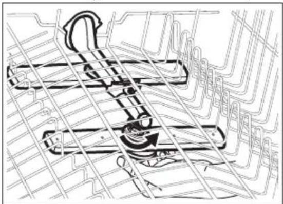ARTHUR MARTIN ASA22100SX - Cleaning the upper spray arms - 4