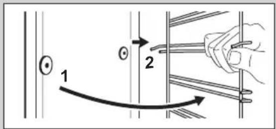 ARTHUR MARTIN AODEC70X - How to remove: Shelf supports / catalytic panels - 2