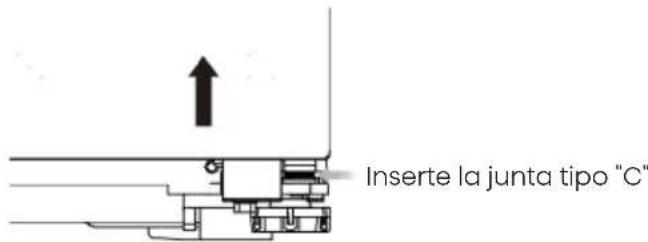 HISENSE RS5P528STFC - Ajuste de la altura de la puerta (si es necesario) - 3