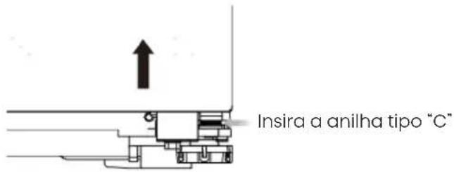 HISENSE RS5P528STIC - Ajuste da alta da porta (se necessario) - 3