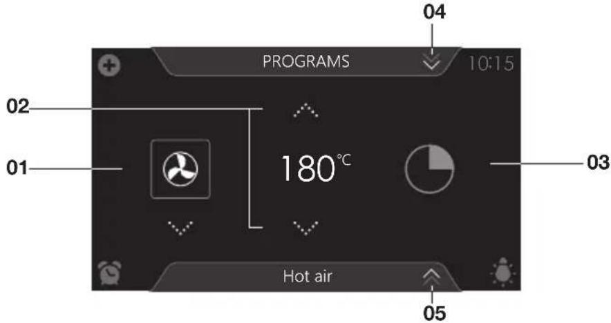Atag ZX4674M - Function-setting display - 1