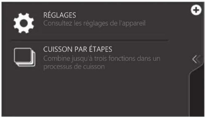 Atag ZX4674M - Utilisation du menu « Plus » - 2