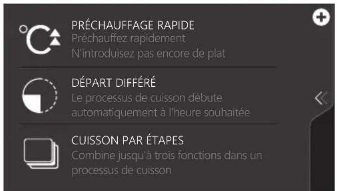 Atag ZX4674M - Utilisation du menu « Plus » - 3