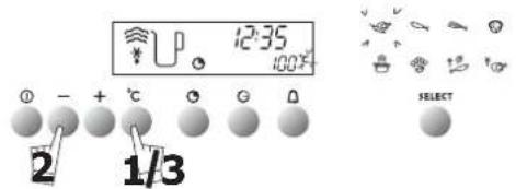 Atag SX3292CU - changing cooking temperature - 1