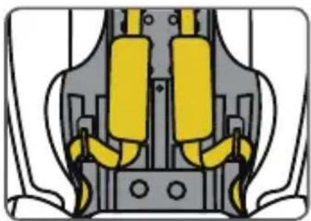 Osann Safety Lissabon - Stowing the 5-point seat belt for size class 100-150 cm - 3