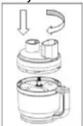 GORENJE HBX1500VXC - Instructions for Using the Slicing and Shredding Disc - 6