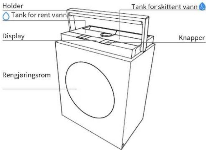 ECOVACS WINBOT W3 OMNI - Produktdiagram - 1