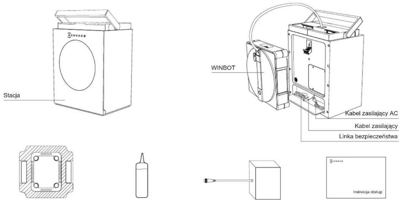 ECOVACS WINBOT W3 OMNI - Zawartość opakowania - 1