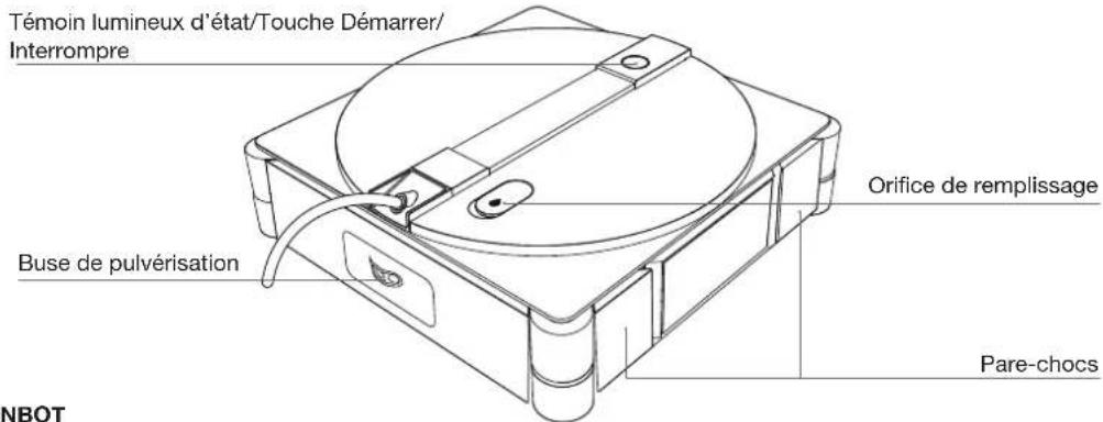 ECOVACS WINBOT W3 OMNI - Diagramme du produit - 3