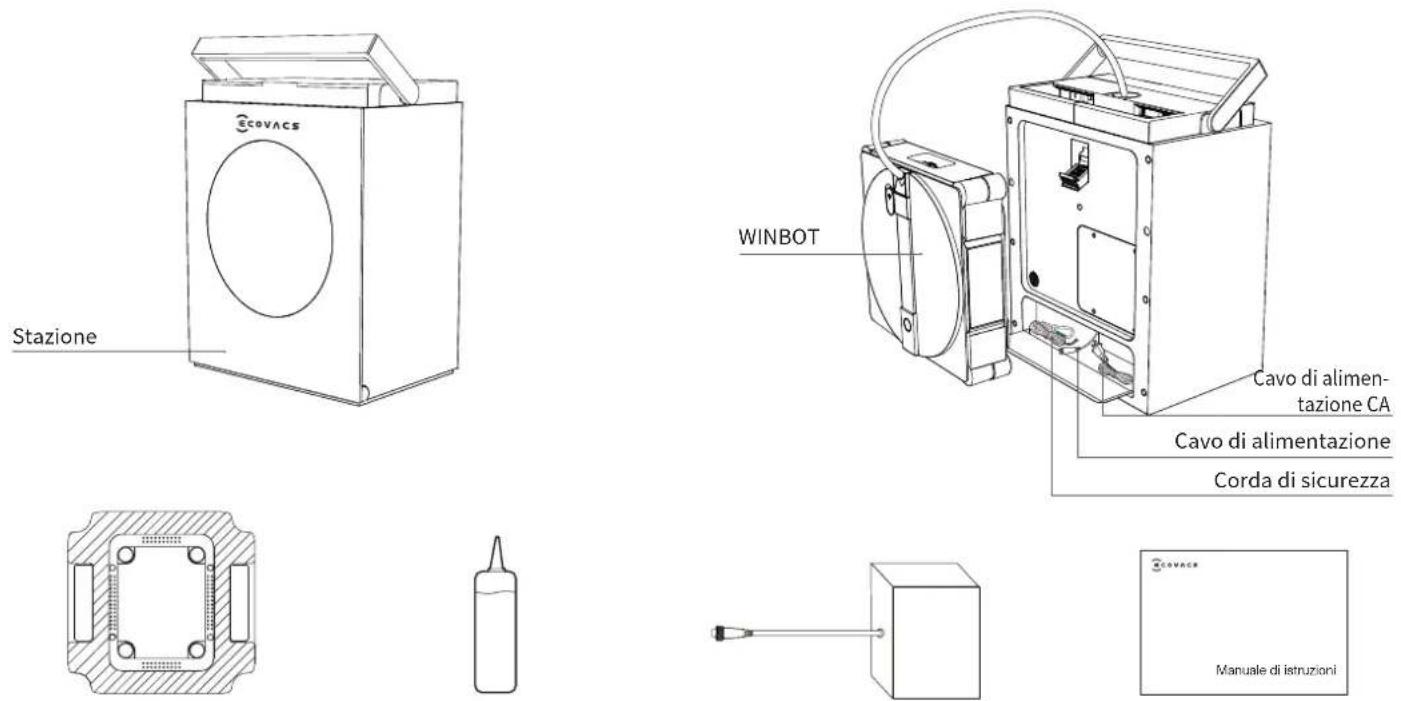 ECOVACS WINBOT W3 OMNI - Contenuto della confezione - 1