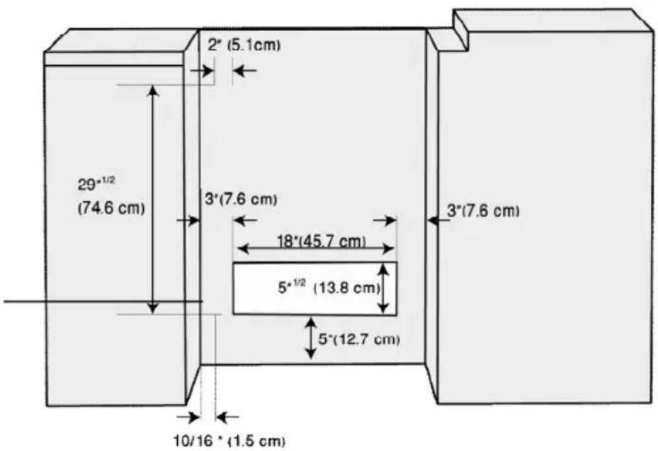 WHIRLPOOL YUFE50M4SS - Espacios y dimensiones - 2