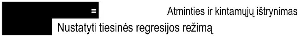 MAUL MSC 240 ECO - Tiesinės regresijos pavyzdys - 1