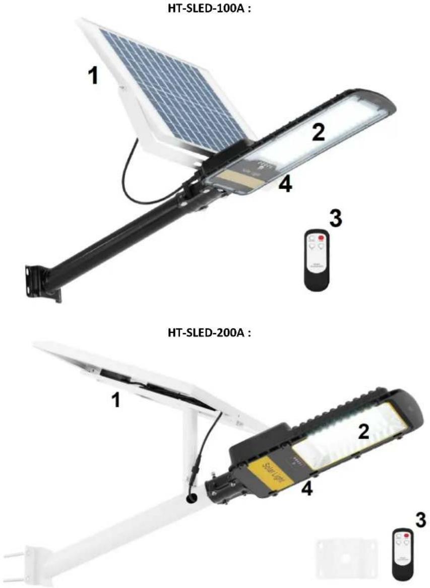 Hillvert HT-SLED-200A - Description de l'appareil - 1