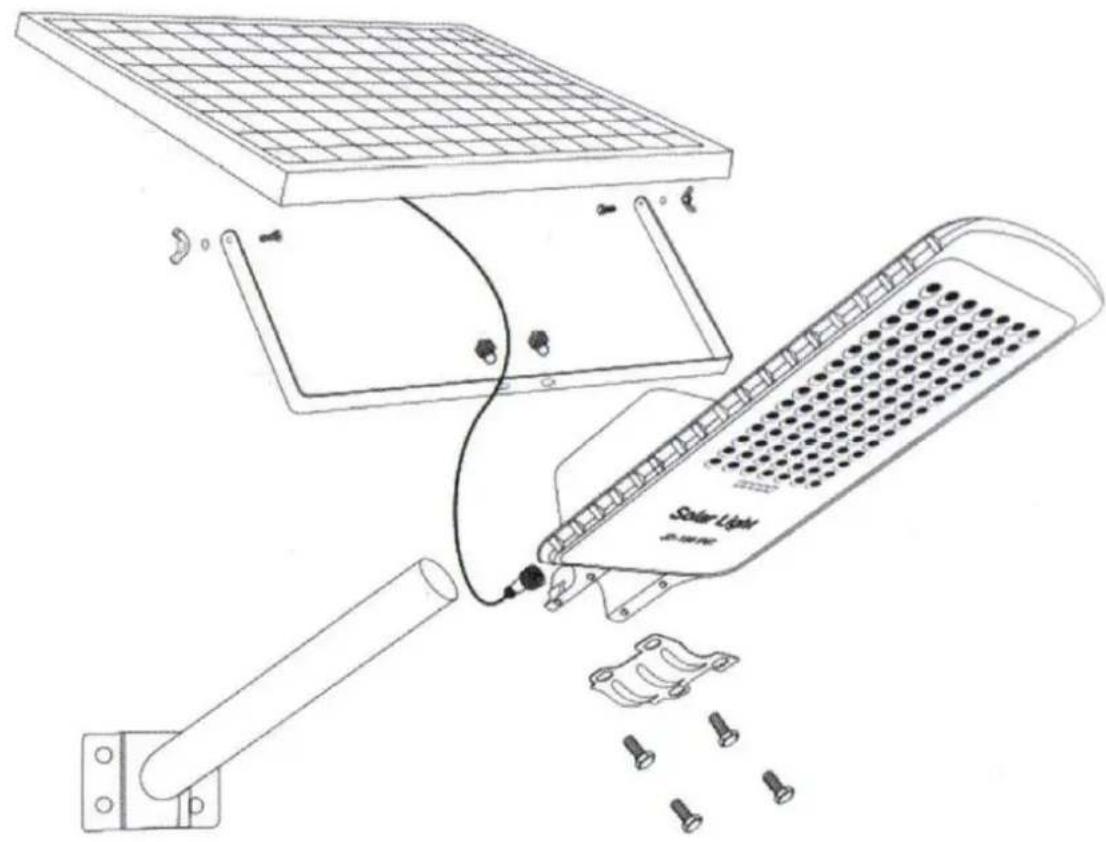 Hillvert HT-SLED-200A - A készülék összeszerelése - 1