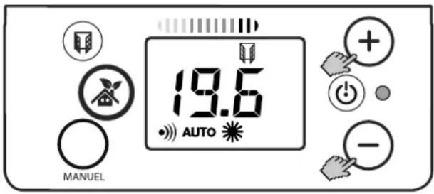 DIMPLEX FPE 200E - Salvataggio permanente del valore della temperatura - 1