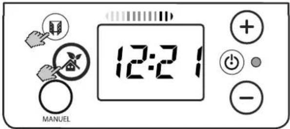 DIMPLEX FPE 200E - Displaying the current time - 1