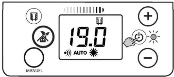 DIMPLEX FPE 200E - Régler l'heure et le jour de la semaine - 1