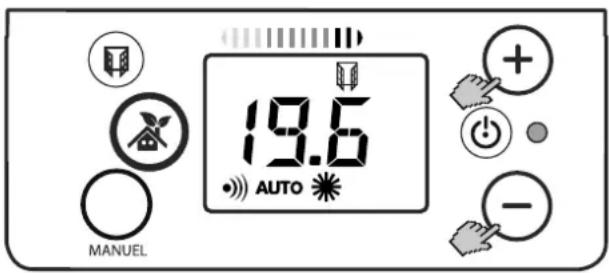 DIMPLEX FPE 200E - Mémoriser la valeur de température - 1