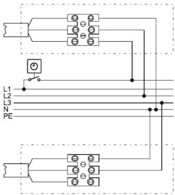 DIMPLEX FPE 100E - Anschlussmöglichkeiten - 1