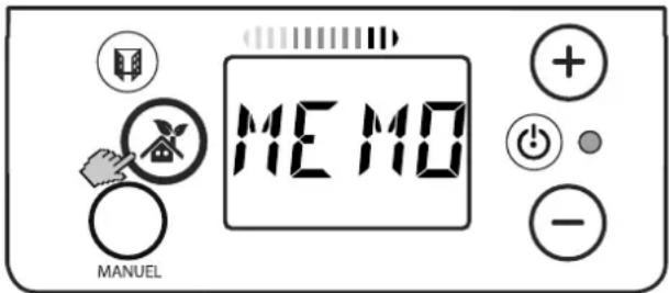 DIMPLEX FPE 100E - Mémoriser la valeur de température - 2