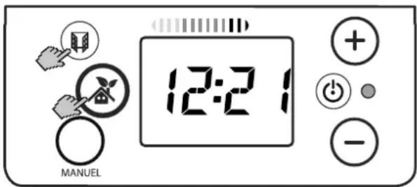 DIMPLEX FPE 100E - Displaying the current time - 1