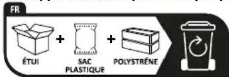 FR ÉTUI + SAC PLASTIQUE + POLYSTRÉNE