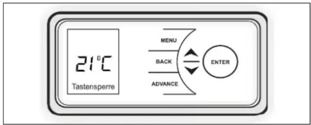 DIMPLEX RCE 050 - Activate/deactivate Auto Lock - 1