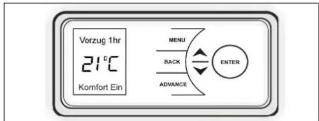 DIMPLEX RCE 050 - Programmation hora du mode Confort - 1