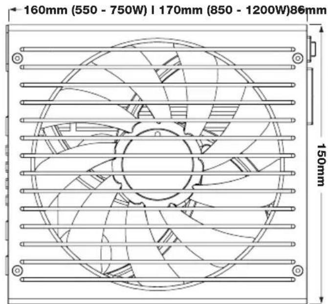 Be Quiet! Straight Power 11 550W - RAIL SPLITTINGS - 3