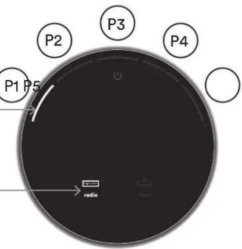 P2 P3 P4 P1 P5 radio