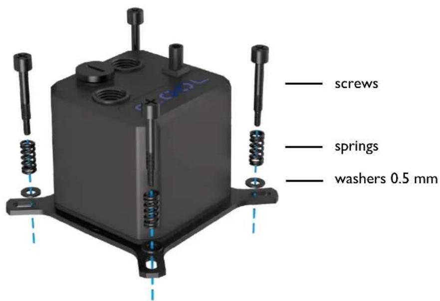 Alphacool Eisbaer 280 - INTEL I156 / I155 / I151 / I150 / I200 / I700 - 4