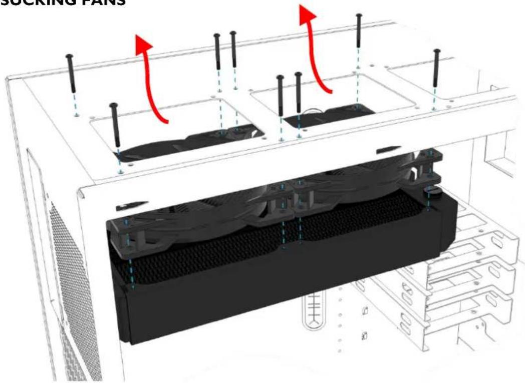 Alphacool Eisbaer 280 - MOUNTING THE RADIATOR - 2