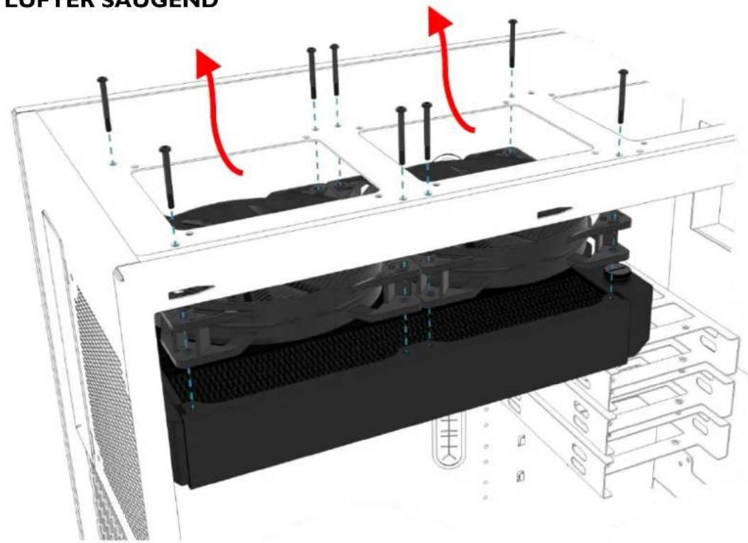 Alphacool Eisbaer 280 - RADIATORMONTAGE - 2