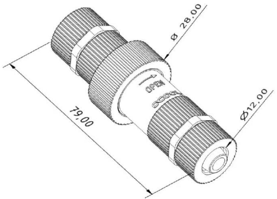Alphacool Eisbaer 280 - RACCORDS RAPIDES Compatibleité : 11/8 mm tuyaux - 1