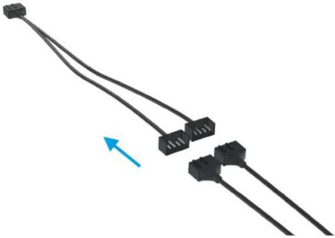 Alphacool Eisbaer 280 - BRANCHEMENT DES VENTILATEURS ET DE LA POMPE - 1