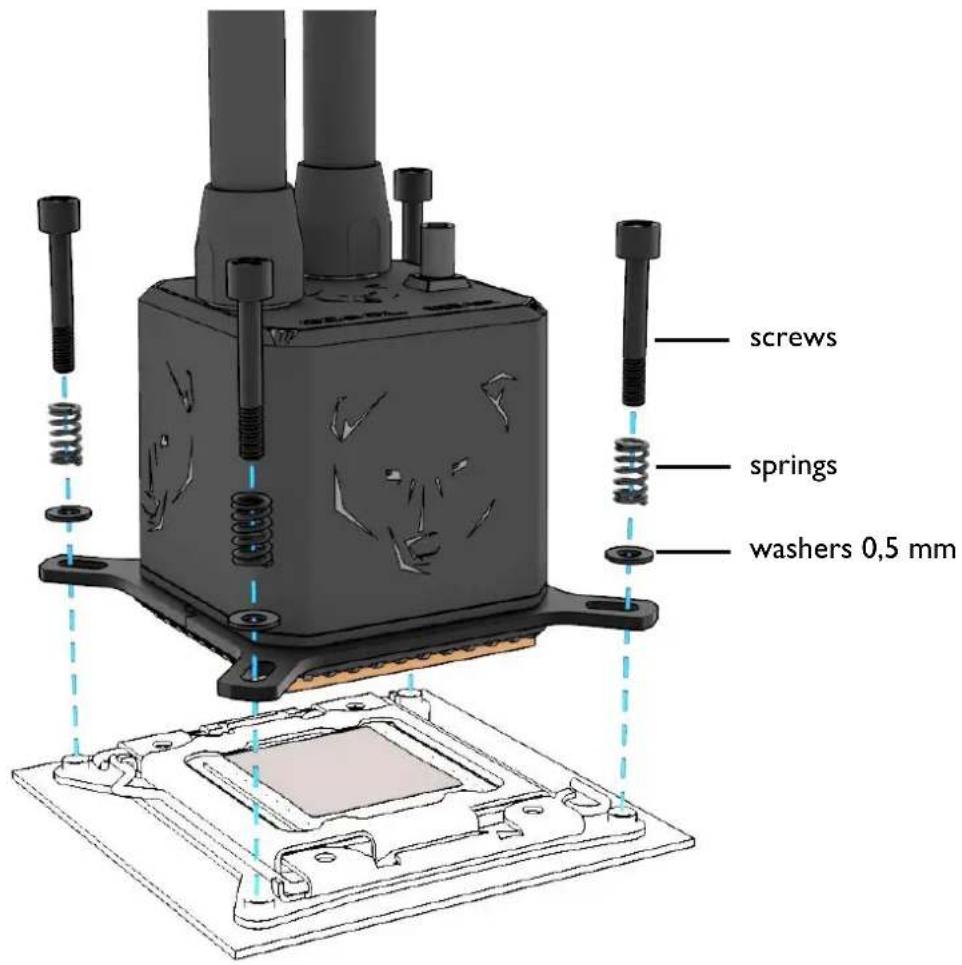Alphacool Eisbaer Aurora 360 - INTEL 2011 / 2011-3 / 2066 - 6