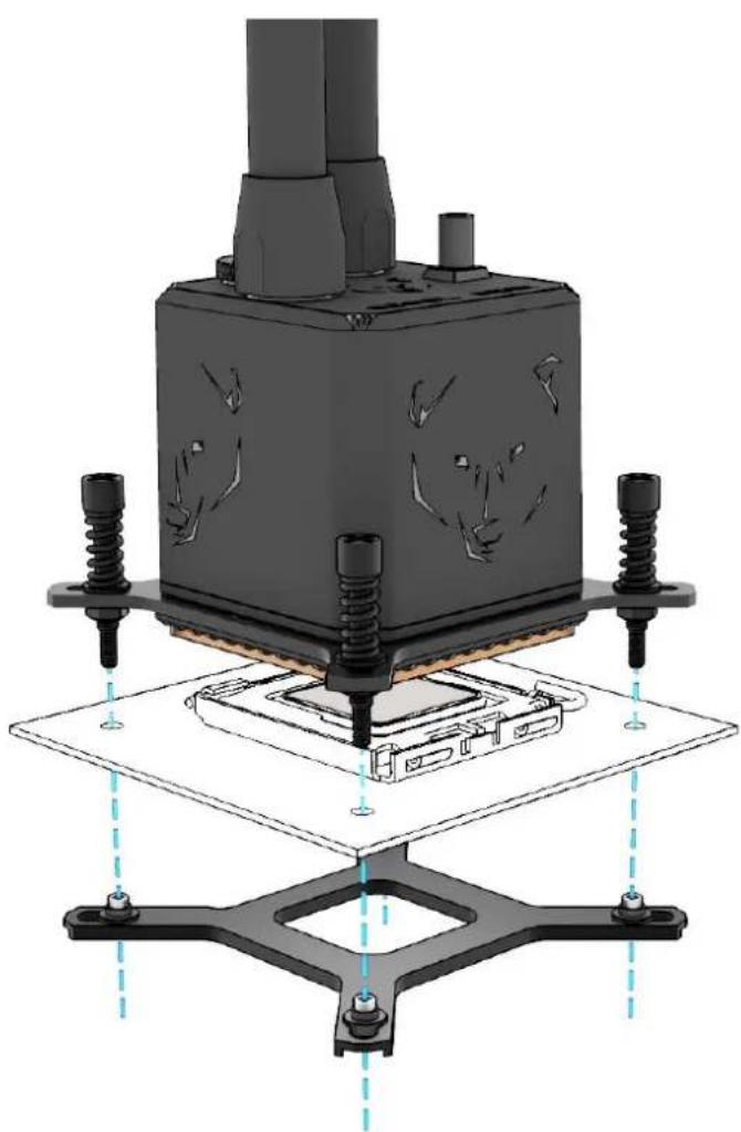 Alphacool Eisbaer Aurora 360 - INTEL 1156 / 1155 / 1151 / 1150 / 1366 - 7