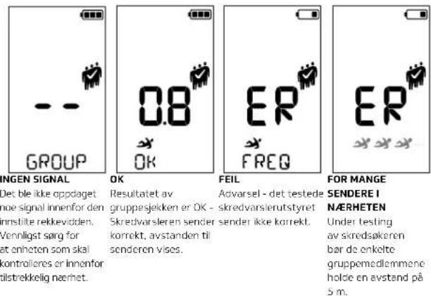 Pieps Mini IPS - SLIK KOMMER DU INN I GRUPPESJEKK-MODUS: - 1