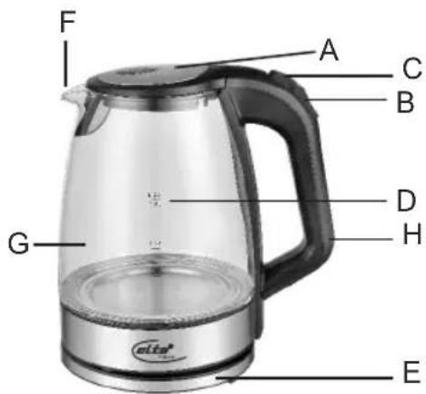 ELTA GWK-2200.2 - Gebruiksaanwijzing Glazen waterkoker - 2