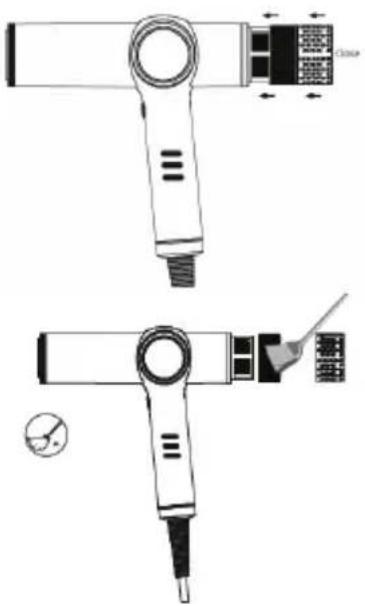 Efalock Lumyna High-Speed - nettoyage manuel du filtre - 1