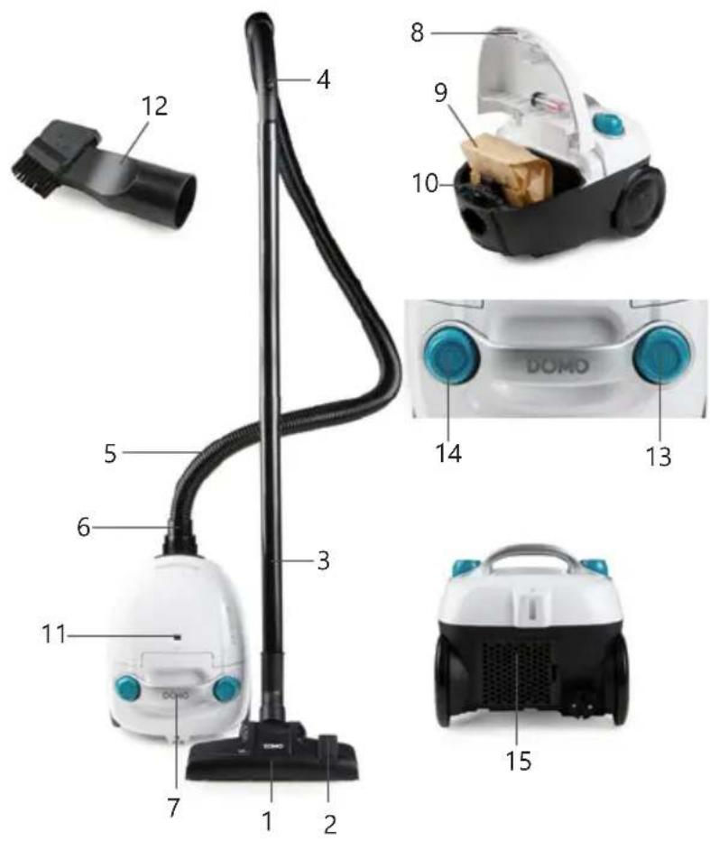 DOMO DO1152S - COMPONENTI - 1