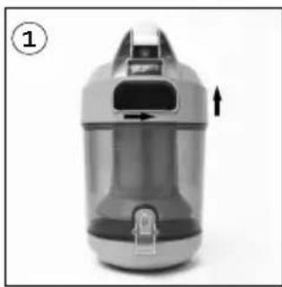 DOMO DO1128S - STOFRESERVOIR LEEGMAKEN EN REINIGEN - 2