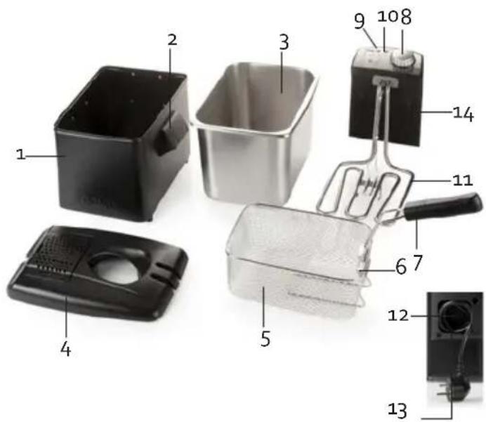 DOMO DO1118FR - TEILE - 1