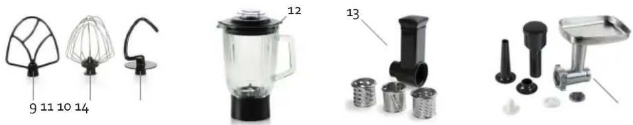 DOMO DO1112KR - COMPONENTI - 2