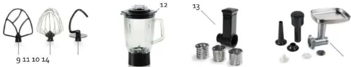 DOMO DO1112KR - ONDERDELEN - 2