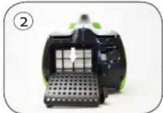DOMO DO1012S - HEPA FILTER REINIGEN OF VERVANGEN VOOR DE LUCHTUITLAAT - 1