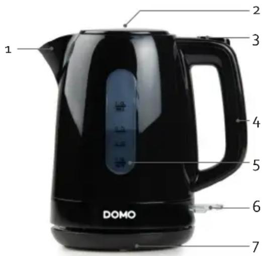 DOMO DO1121WK - COMPONENTI - 1