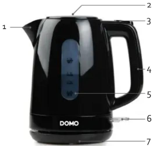 DOMO DO1121WK - ONDERDELEN - 1