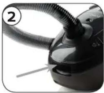 DOMO DO1009S - REPLACING THE DUST BAG AND CLEANING THE MOTOR FILTER - 1
