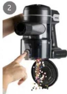 DOMO DO1190SV - CLEANING THE DUST RESERVOIR - 1